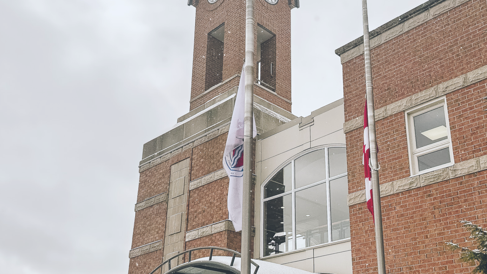 Flags Lowered to Half-Mast