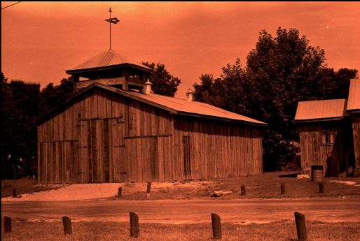 view of Ingersoll Cheese Museum with an orange filter